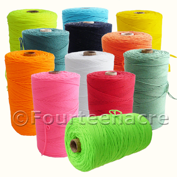 500 gm Spools of Spun Polyester for net making purse nets gate net ferreting 